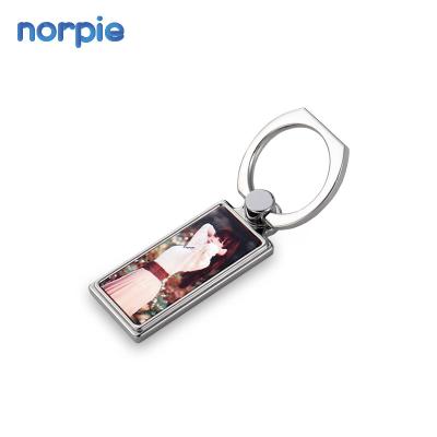 China Factory Cheap Durable Cute Zinc Alloy Cute Sublimation Rectangle Blank Mobile Phone Ring Holder for sale