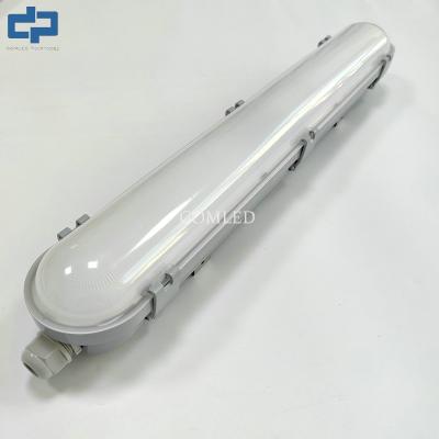 China 4FT LED Batten Fixture Indoor IP65 IK08 110lm/w 140lm/w Optional Sensor Dimming for sale