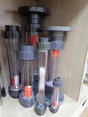 China Eenvoudige structuur Plastic rotameter voor chemische en lichte industrie Te koop