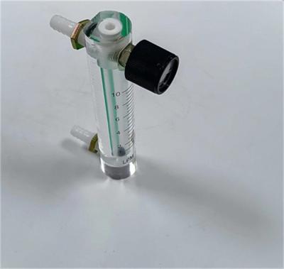 China Transparante glaszuurstofrotameter met regelaarventiel voor de meting van de zuurstofstroom Te koop