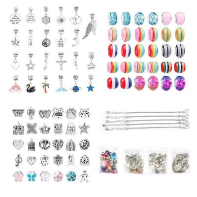 China For DIY Jewelry Making Amazon Creative Kit Charms Beads Crystal Jewelry Valentine's Day Gift Box DIY Bracelet Bangle For Girls for sale