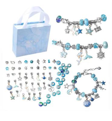 China For DIY Jewelry Making Amazon Creative Kit Charms Beads Crystal Jewelry Valentine's Day Rose Gift Box DIY Bangle Bracelet For Kids for sale