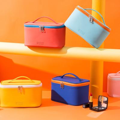 China Eco-Friendly/Foldable and Get Back Soon Colorful Wholesale Custom Fashion Lady Makeup Bag Travel Cosmetic Bag for sale