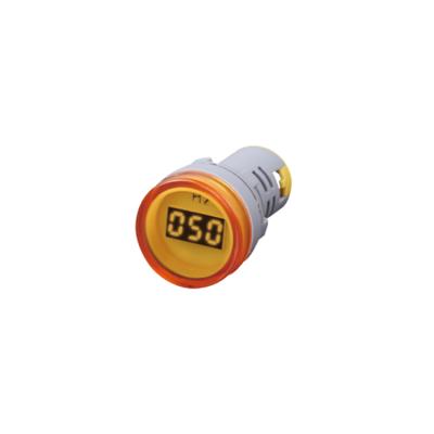 China High Quality Cheap Metal Voltmeter Round Panel LED Digital Voltage Meter Indicator for sale