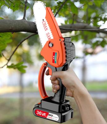 China Rechargable Mini Good Price Handheld Chainsaws Professional Rechargable Lithium Battery Cordless Chainsaw Machine for sale