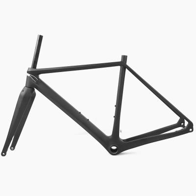 China Lightweight Full Gravel Cyclocross Bike Carbon Fiber Bike Frame Gravel Bike Frame for sale