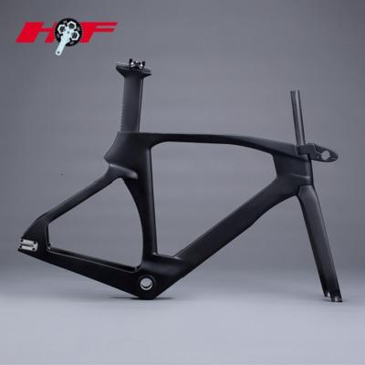 China 700*25C style of full carbon new track frame fixed speed bicycle carbon fiber track bike frame FM208 for sale