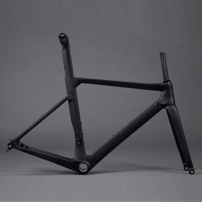 China Road bikes full carbon road bike frameset carbon fiber road bicycle frameset AERO DISC BRAKE ROAD FRAME FM169-F for sale