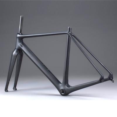 China Road Bikes 2017 Newest Hot Flat Frame Carbon Fork Mount City Cyclocross Carbon Road Frameset FM279 for sale