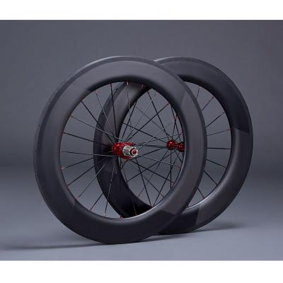 China Road Bikes Wide Rim 88mm Carbon Road Bike Wheels Anvil Carbon Wheel Set for sale