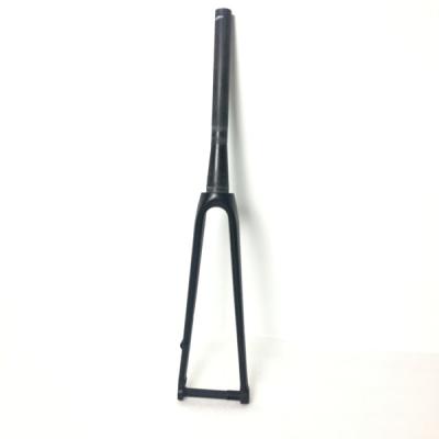 China Road Bikes Hongfu Bike Accessory Carbon Fiber Front Fork , Through Axle 12mm Or 15mm Flat Mount 700C Disc Road Fork FK008-F for sale