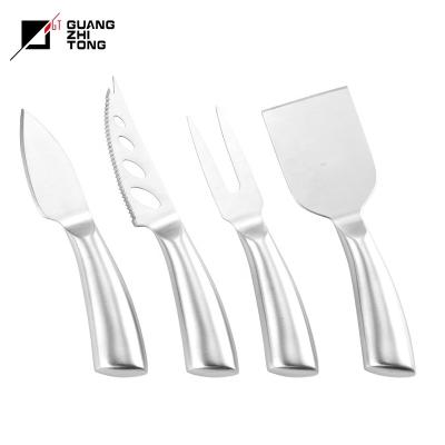 China Sustainable Hot Sale 4 Pcs Stainless Steel Hollow Handle Cheese Knife Set for sale