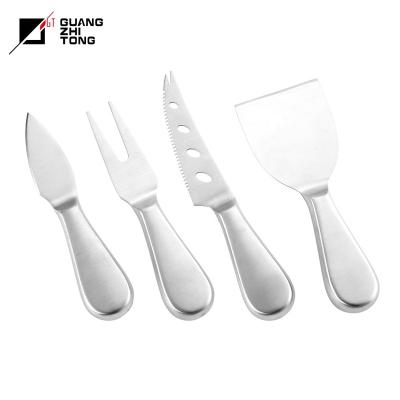 China Sustainable Best Sellers 4 Pcs Stainless Steel Hollow Handle Cheese Knife Set for sale