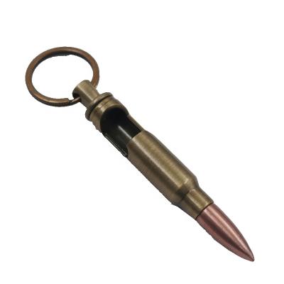 China Viable Customized Logo Bullet Bottle Opener Keychain Bottle Opener for sale