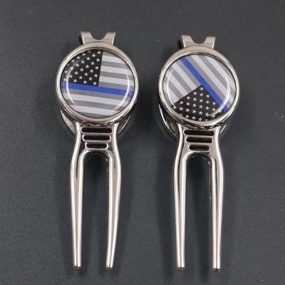 China Promotional Gifts Hot Selling Custom Logo With Ball Marker Golf Digging Tool Blank Golf Digging Tool for sale