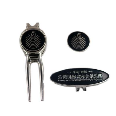 China Promotional Gifts Wholesale Digging Tool Ball Marker Cap Clip Golf Accessories For Golf Digging Repair for sale