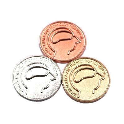 China China Manufacturer Souvenir Coins Custom Coins Plating Gold Silver Rose Gold Color Bronze Metal Souvenir Zinc Alloy Coin for sale