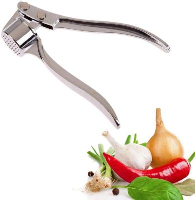 China Sustainable Imitating Stainless Steel Garlic Press Crusher Kitchen Cooking Vegetables Ginger Squeezer Masher Handheld Ginger Mincer Tools for sale