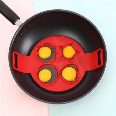 China Viable Ring Nonstick Silicone Egg Cooker Fried Egg Shaper Omelet Pancake Maker Mold Egg Pancake Mold for Kitchen Baking Accessories for sale