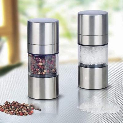 China Stainless Steel Salt Pepper Mill Viable Seasoning Muller Cooking Manual Grinder Tools Kitchen Accessories Pepper Grinder for sale