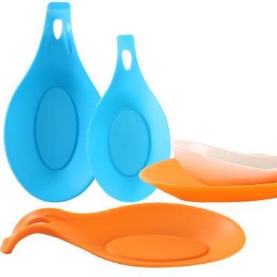 China Viable Silicone Spoon Rest For Kitchen Spoon Holder Heat Resistant Laddle Holder For Kitchen for sale