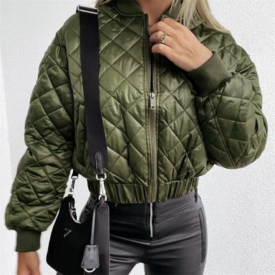 China Casual Jacket 2021 Winter Warm Cotton Ladies Coat Solid Color Street Warm Comfortable Women's Down Jackets for sale