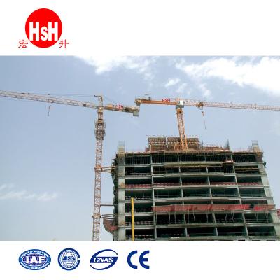 China QTZ63 5012 tower crane boom length 50m 5T tower crane price Dan kekurangan kelebihan tower crane for sale