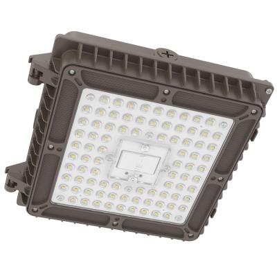 China Waterproof Hotel 45w 65w Ip65 Canopy Led Light cUL DLC Gas Station Led Canopy Light for sale