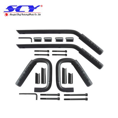 China Black Front And Rear Grab Bar Steel Grab Handle Kit Suitable For 2007-2018 Jeep Wrangler JK 1 Kit SCYGHEKT-001 for sale