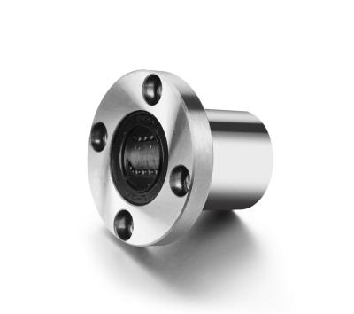 China Precision LMF8UU Round  Linear Flange Bearing With Silver PA66 for sale