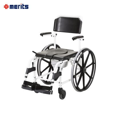 China Elderly Shower Chair Wheelchair Folding for sale