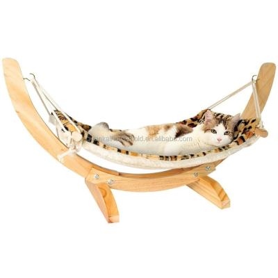 China Sustainable Bamboo Wooden Pet Hammock for sale