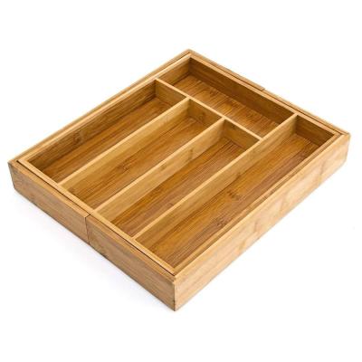 China Bellemain Sustainable Top Rated 100% Pure Bamboo Expandable, Utensil - Cutlery & Serving Drawer for sale