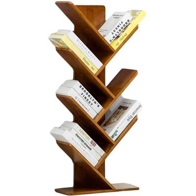 China Tree Shape Eco-friendly Natural Bamboo Creative Shelf for sale