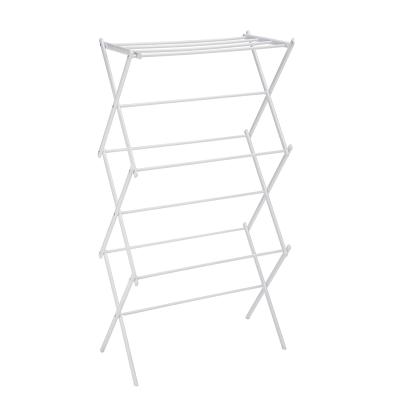 China Eco-Friendly Home-IT Clothes Drying Rack - Bamboo Wooden Clothes Rack White for sale