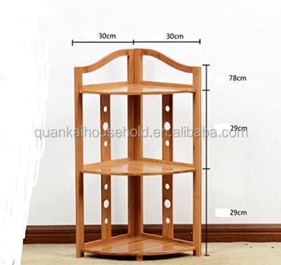 China Eco-friendly Wholesale Multi Functional Bamboo Stand Flower Display Pot Rack, Wooden Stand For Flowers for sale