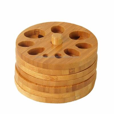 China Sustainable Bamboo Coasters, Set of 6 for sale