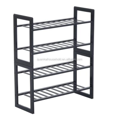 China Morden Like 100% Bamboo 2tier Shoe Rack for sale