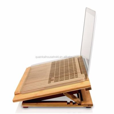 China high quality eco-friendly bamboo laptop stand/bamboo laptop stand for sale