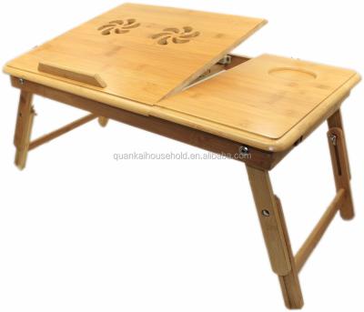 China LAPTOP DESK 100% Laptop Desk /Table Bamboo Adjustable Folding Portable Bed Serving Bed Tray for sale