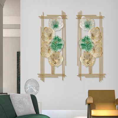 China Industrial Light Luxury Modern Hotel Villa Decoration Wall Wrought Iron Room Decoration Pendant Model for sale