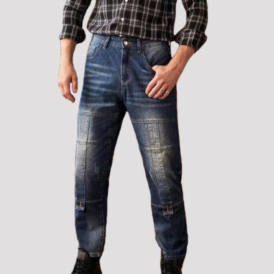 China QUICK DRY fashion jeans blue distressed street wear zipper fly hombre culottes casual jeans for sale