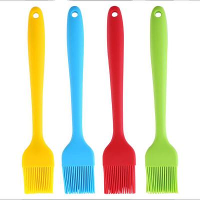 China Wholesale Stocked 8in Silicone Basting Brush Kitchen Tool Baking Cooking BBQ BBQ Oil Brushes for sale