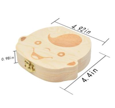 China Handmade Milk Tooth Box, Milk Tooth Fairy, Wooden Keepsake Organizer Kids Milk Tooth Box for Milk Tooth Keepsake Box for sale