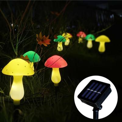 China Outdoor Garden 8 Modes Garden Pathway Lights Solar Lamp Solar 6 Heads Diffuse Products Solar Ground Plug Led Light For Lawn Pathway for sale