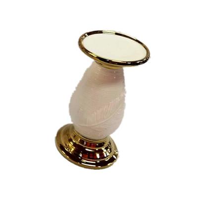 China Home Direct Ceramic Candle Holder Plant Decoration Pillar White Candle Holders Pots And Size Ceramic Candles Candlestick Holder for sale