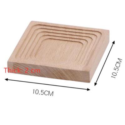 China Nordic Style Wooden Serving Tray, Square Serving Trays Wood with Handles, Wooden Food Serving Tray for Dinner, Tea, Coffee, for sale