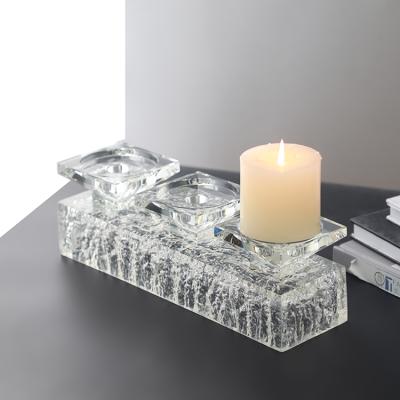 China Modern Type Clear Candle Holder Wedding Morden 3 Heads Nordic Decoration for sale