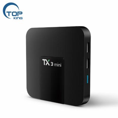 China New Products Mini 4K 1G RAM 8G Android 7.1 TV Box Tx3 Support 4K Android 7.1 TV PC TX3 S905w Amlogic ROM KD 17.6 Smart TV Box for sale