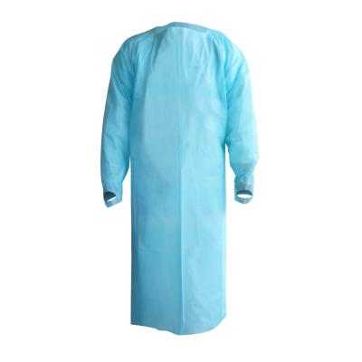 China Cheapest Disposable Gowns Isolation Gown PP Manufacturing Medical Care Level 1 CPE Gown Apron 2 3 for sale